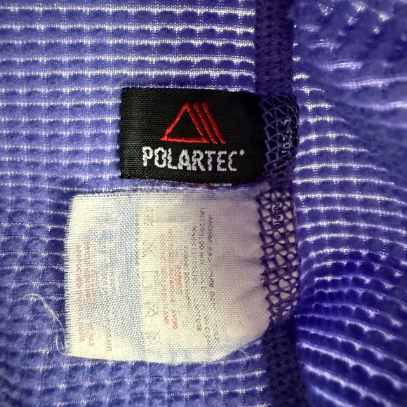 Patagonia Women's XS R1 Polartec Grid Fleece 1/4 Zip Made in USA Lavender/Purple - Picture 4 of 6
